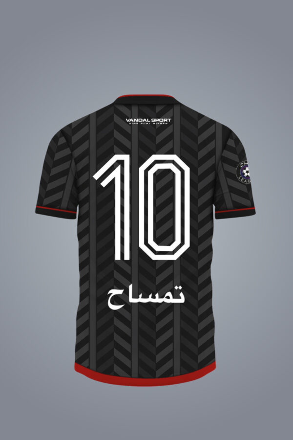 Vandal Sport x Walon Football Jersey Black - Image 2