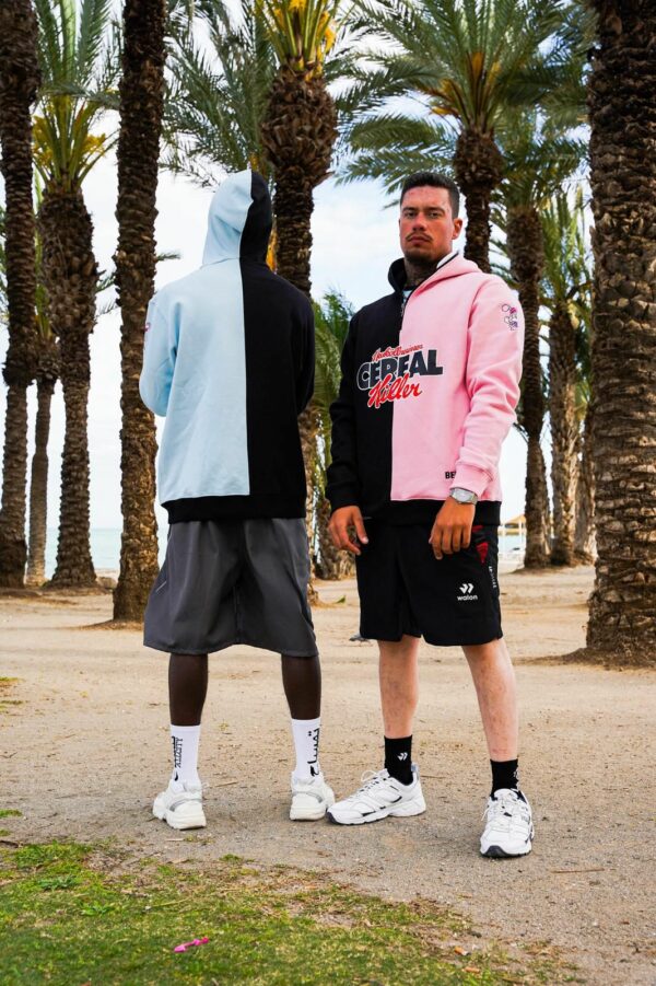 Neuköllner:innen x Walon Zip Hoodie Black/Pink - Image 3