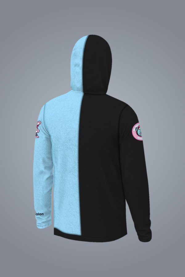 Neuköllner:innen x Walon Zip Hoodie Black/Blue - Image 2
