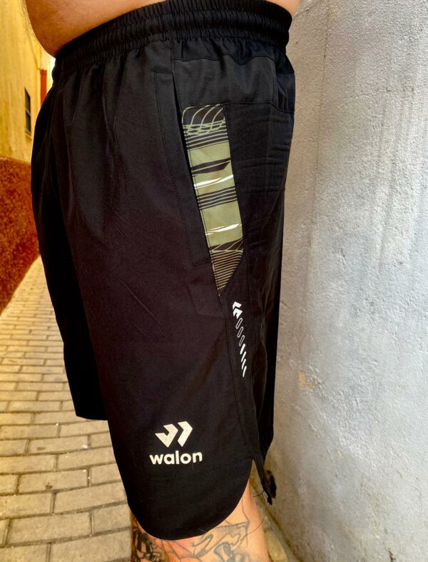 Walon Basic Shorts Black/Olive - Image 3