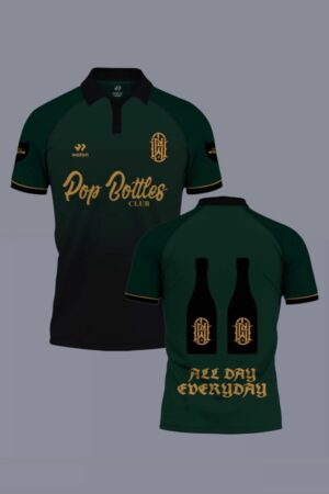 Walon Pop Bottles Football Jersey Dark Green