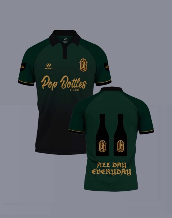 Walon Pop Bottles Football Jersey Dark Green