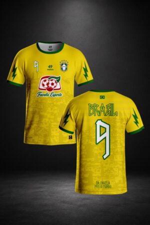 Brazil O Fenomeno Football Jersey Yellow