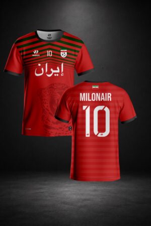 Walon x MILONAIR Iran Football Jersey Red
