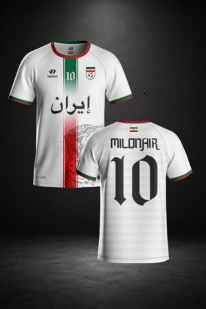 Walon x MILONAIR Iran Football Jersey White