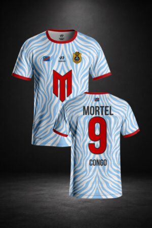 Walon x MORTEL Congo DR Football Jersey Sky