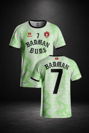 Walon x BADMAN BUDS Suisse Football Jersey Green