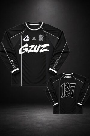 Walon x GZUZ City Riot Longsleeve Football Jersey Black